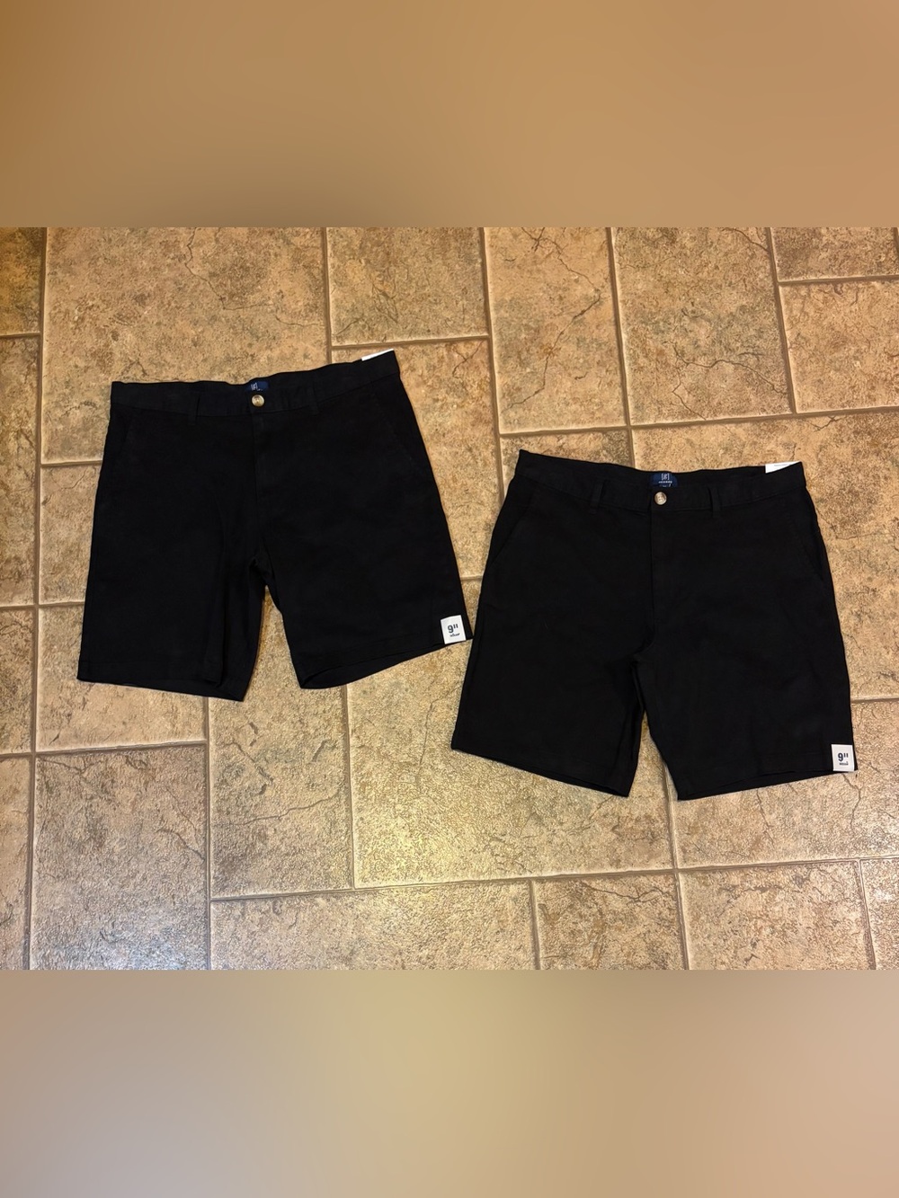 NWT *Bundle of 2 pairs* George men’s Flat Front Shorts 9” inseam sz 34